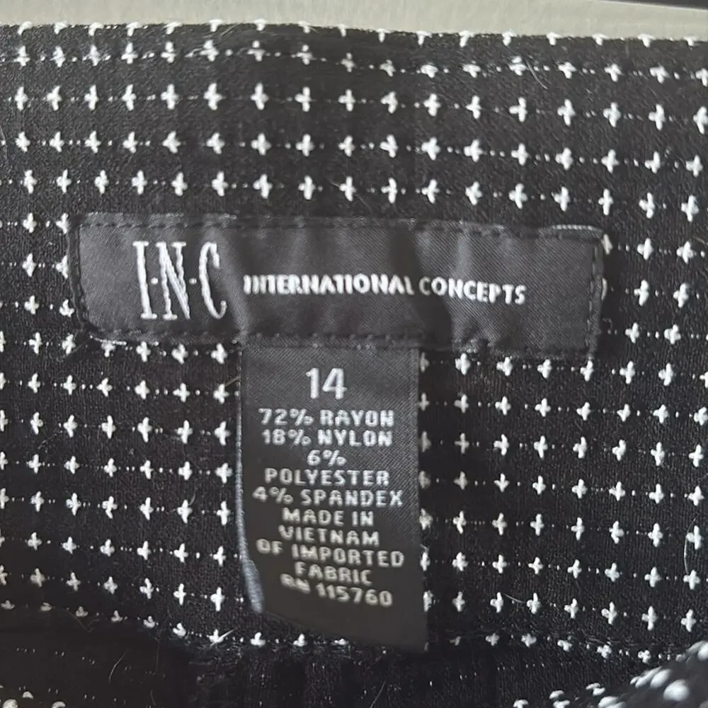 INC International Concepts EUC stretchy slip on pants size 14